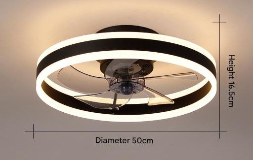Nordic Breeze Glow Ceiling Fan LED Light