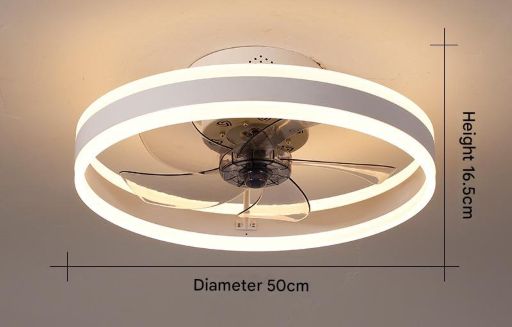 Nordic Breeze Glow Ceiling Fan LED Light
