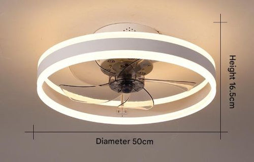 Nordic Breeze Glow Ceiling Fan LED Light