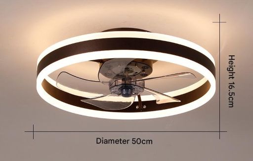 Nordic Breeze Glow Ceiling Fan LED Light