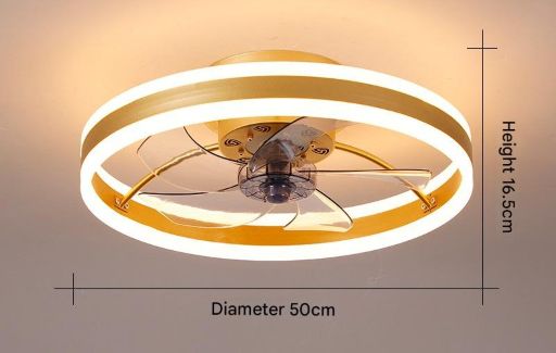 Nordic Breeze Glow Ceiling Fan LED Light