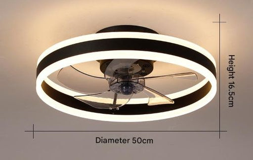 Nordic Breeze Glow Ceiling Fan LED Light