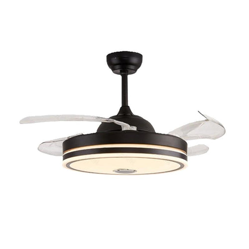 Lumi-InvisiBreeze Remote Controlled Dimmable Ceiling Fan (Sleek Black)